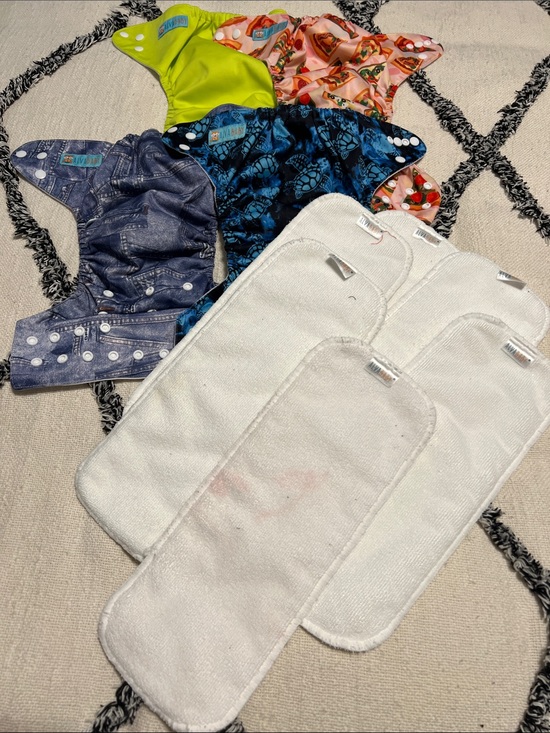 Alva Baby Other - Alva Baby OS Snap Pocket Diapers with Inserts